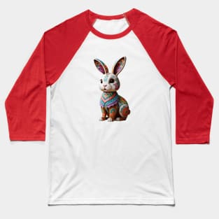 Floral Rabbit Baseball T-Shirt